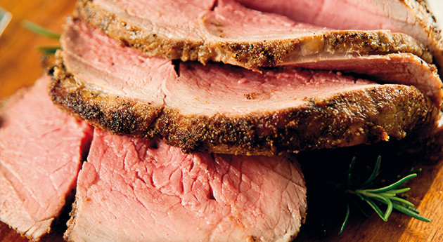 Beiried mit Kräuterkruste